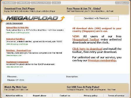 Disable and Bypass MegaUpload Country Download Slots Limit « My ...