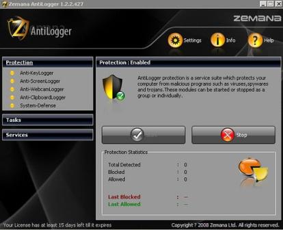 Zemana AntiLogger v1.9.2.205 (Apload 25-05-2010)
