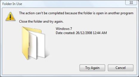 File or Folder in Use