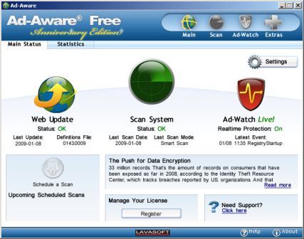 Lavasoft Ad-Aware 2009 Anniversary Edition Free Download