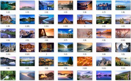 Each country has 6 wallpapers. Windows 7 Regional Countries Wallpapers