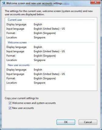 Change Welcome Screen, System Accounts and New User Accounts Language