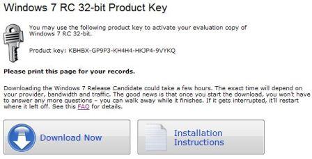 activation product key windows 7 free