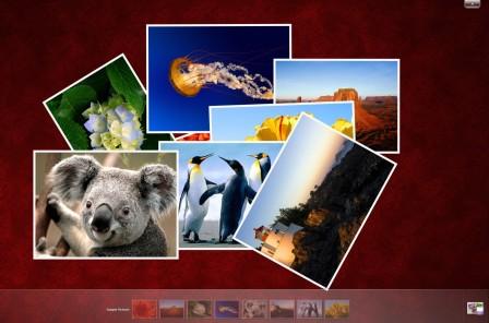 Microsoft Surface Collage of Windows 7 Touch Pack