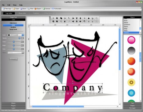 logo maker software free download. logomaker. Screen shot
