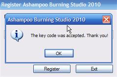 ashampoo burning studio key