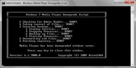 How to Downgrade Windows Media Player 12 to Install WMP 11 on Windows 7