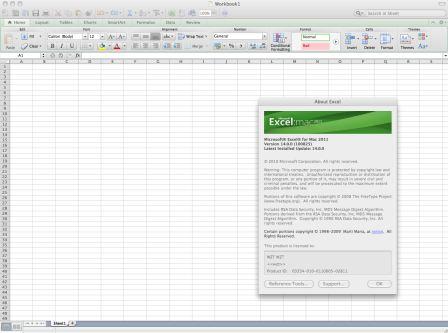 Excel for Mac 2011