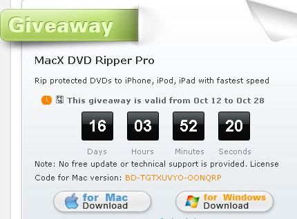 WinX DVD Ripper Platinum (MacX Pro) Free Download (Windows and Mac ...