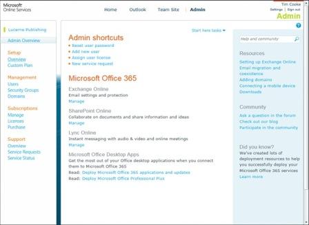 office 365. Office 365 Administration