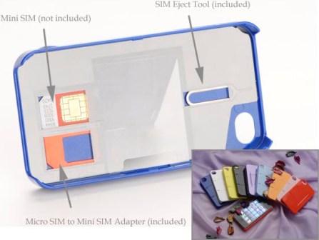 The case of iPhone 4 SIM Extender comes in various colors and is available 