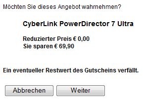 Free CyberLink PowerDirector 7 Ultra Purchase